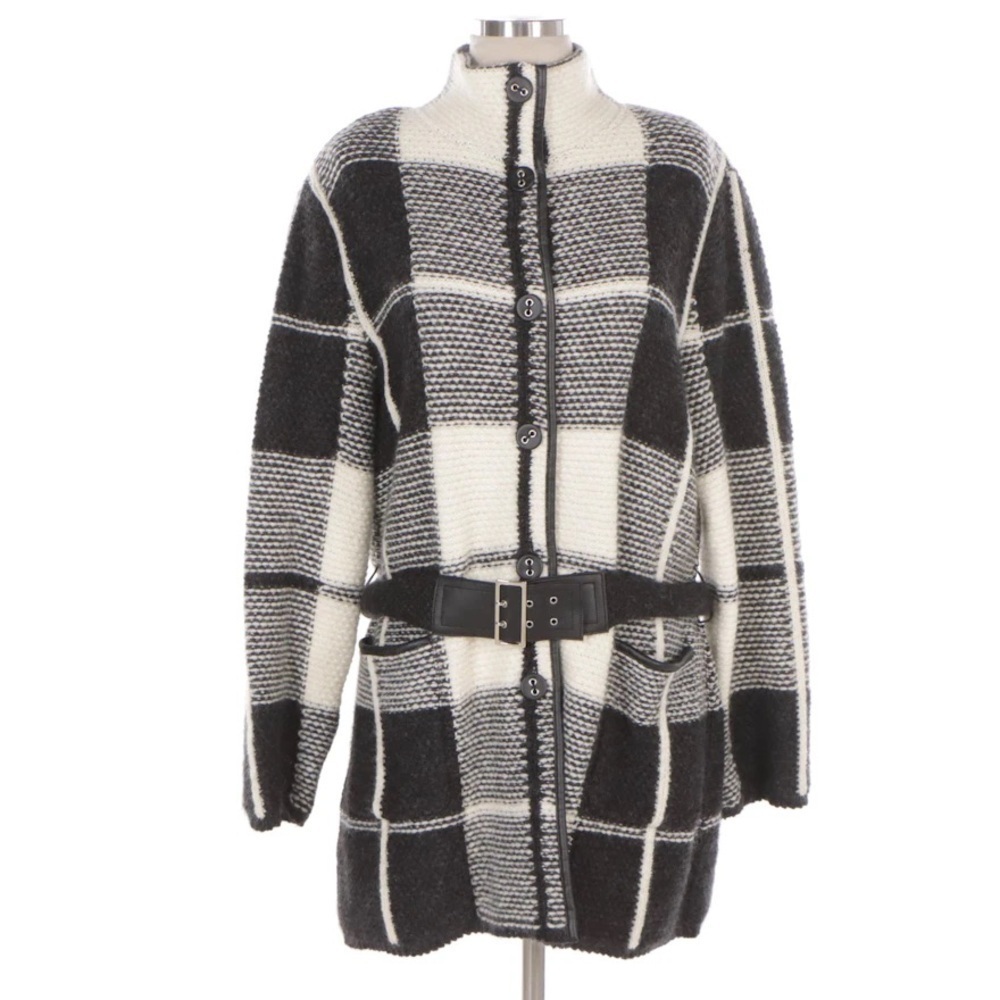 Escada Mohair/Wool Blend Belted Coat NWT